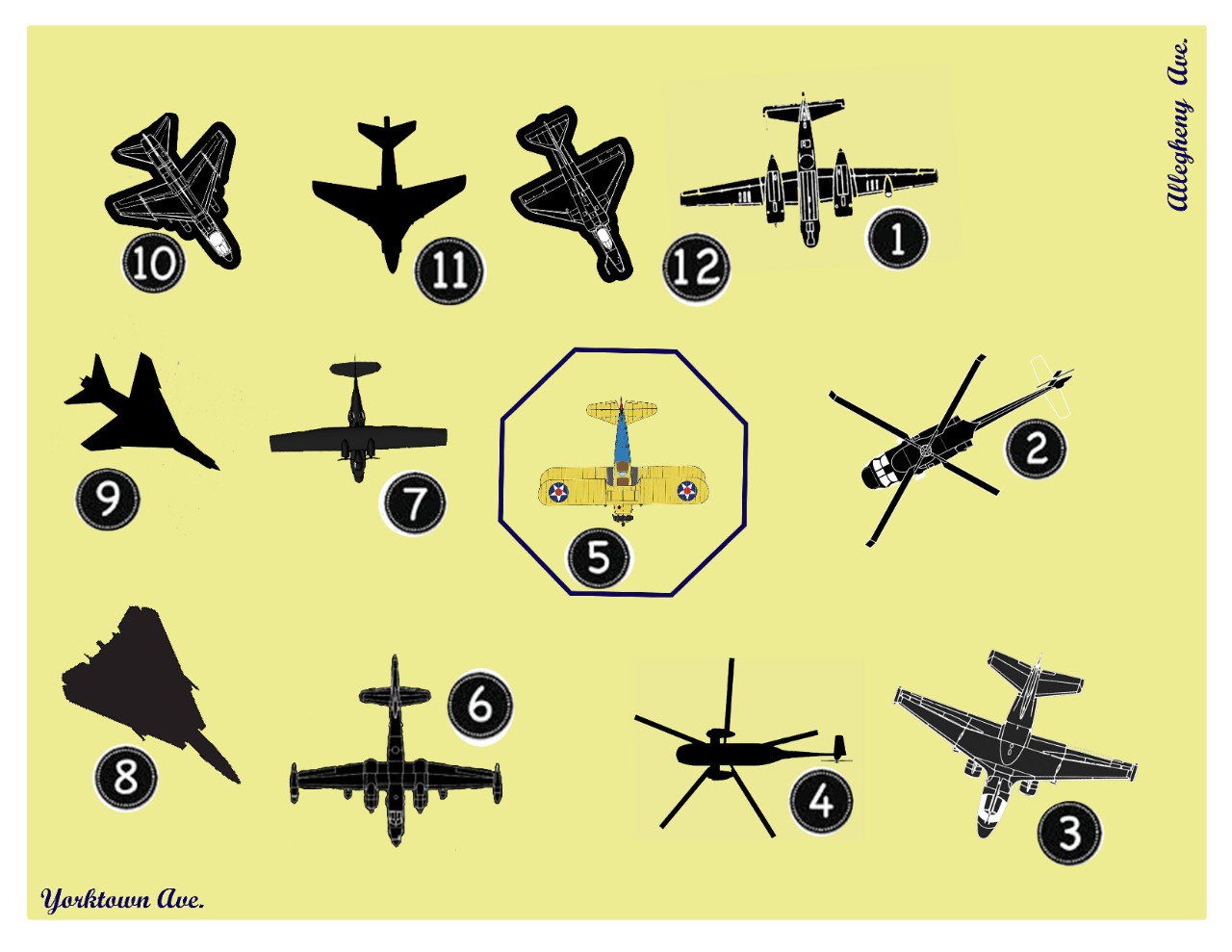 aircraft layout heritage park